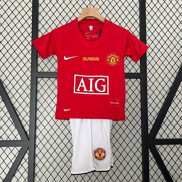 Maillot Manchester United Domicile Retro Enfant 2007 2008